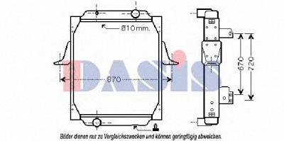 AKS DASIS 390018n -  Радиатор, охлаждение двигателя